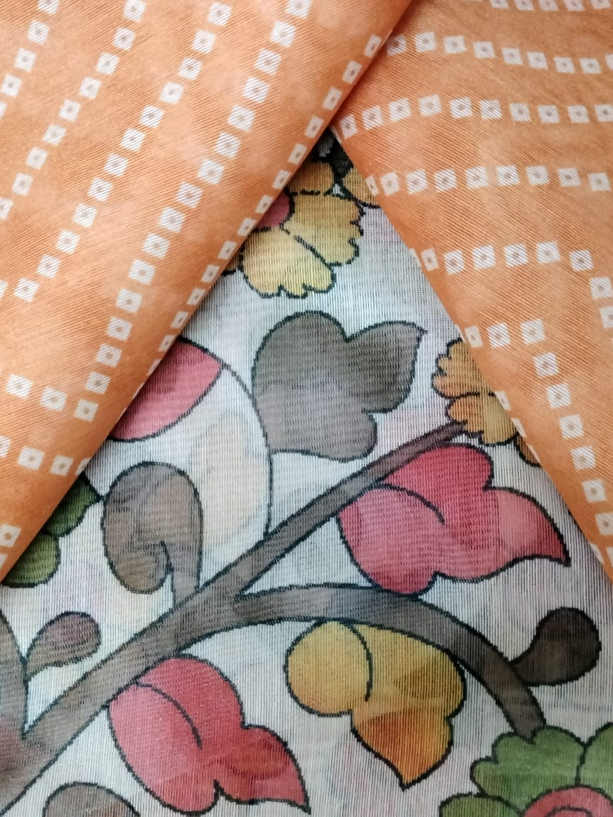 Semi Chanderi Saree