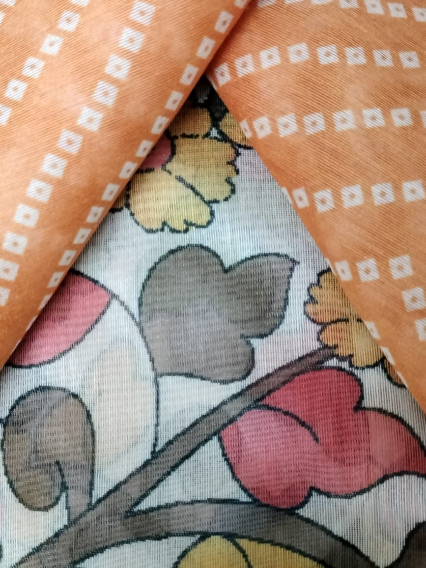 Semi Chanderi Saree