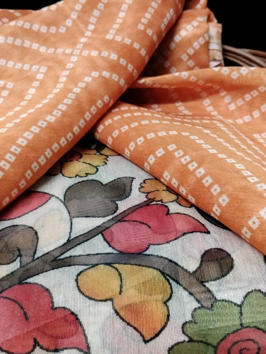 Semi Chanderi Saree