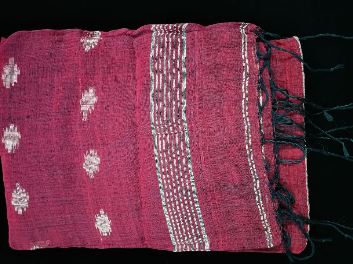 Linen Jamdari saree