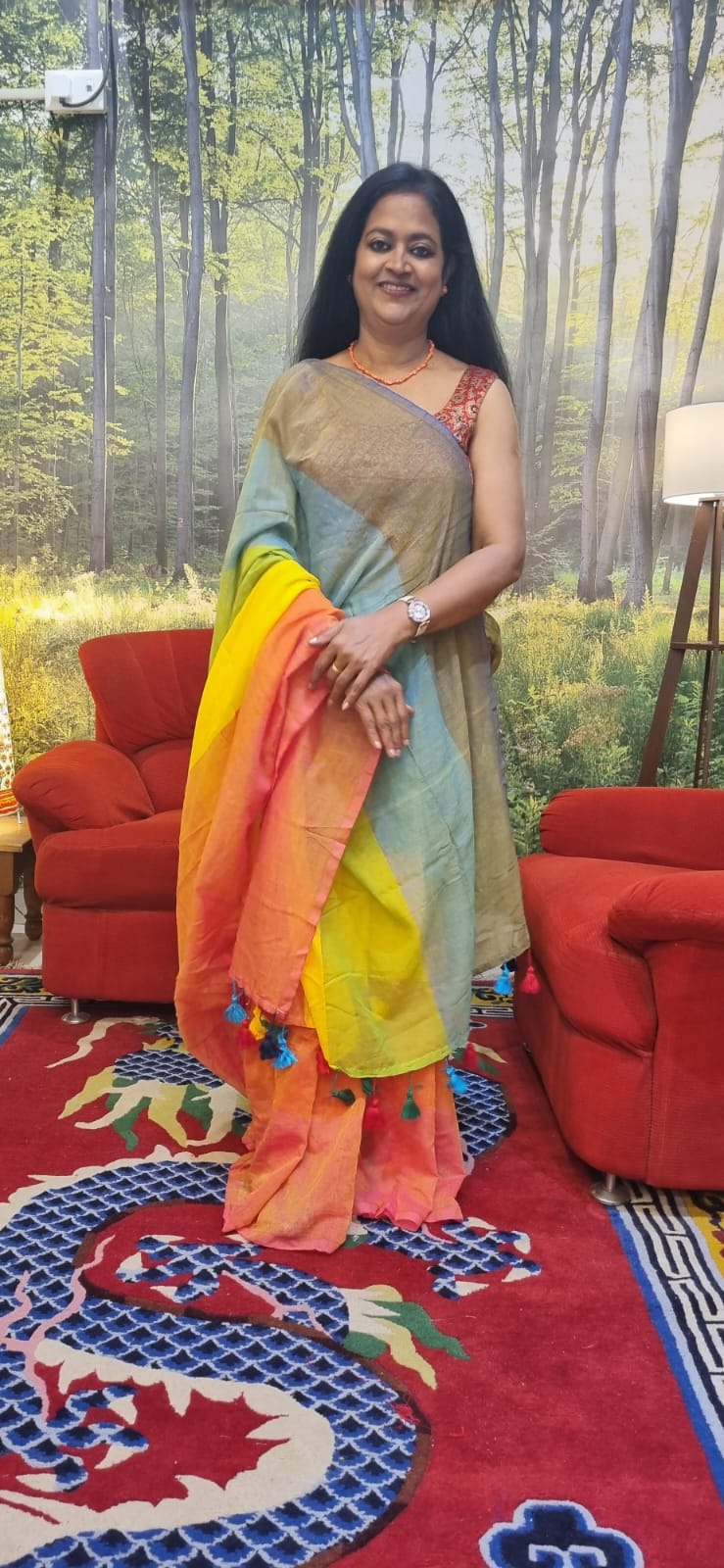 Pure Mul cotton saree