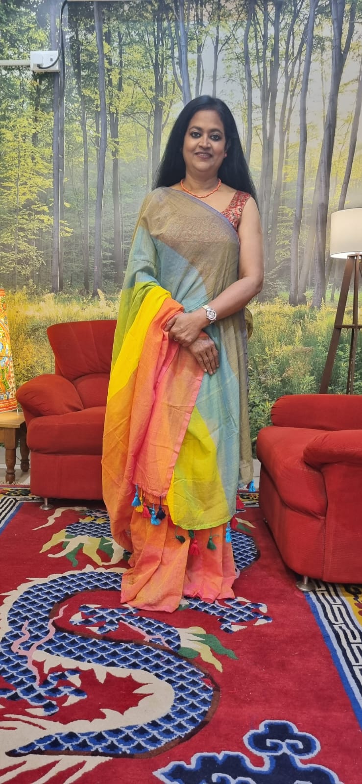 Pure Mul cotton saree