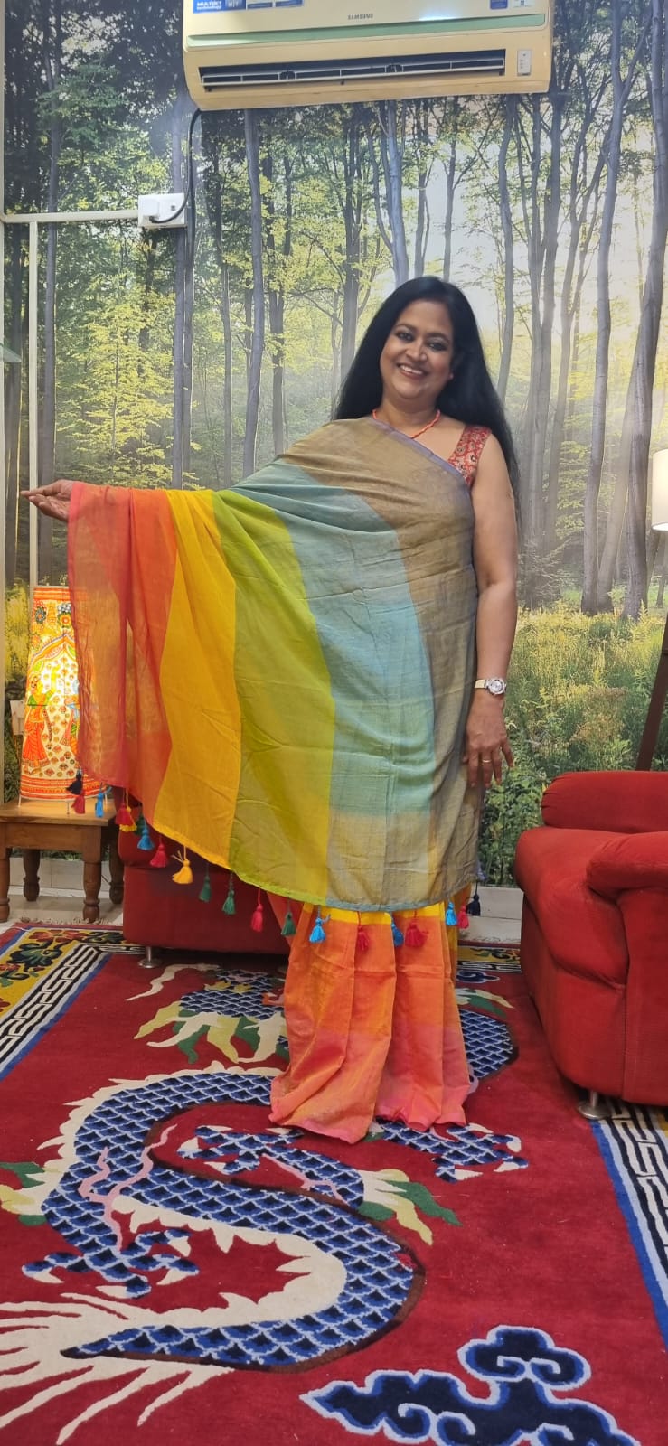 Pure Mul cotton saree