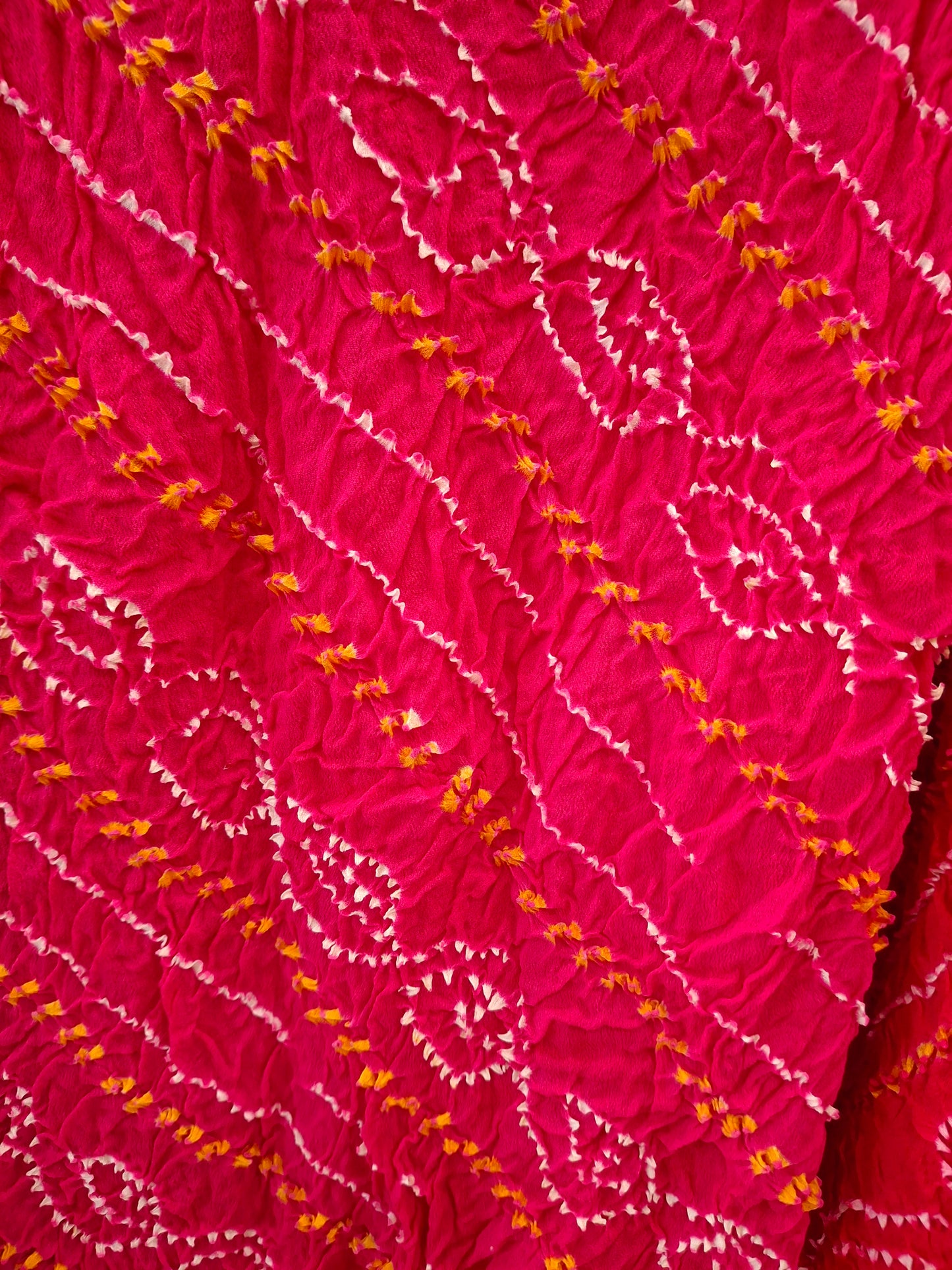 Pure crepe silk Rai Bandhej Dupatta