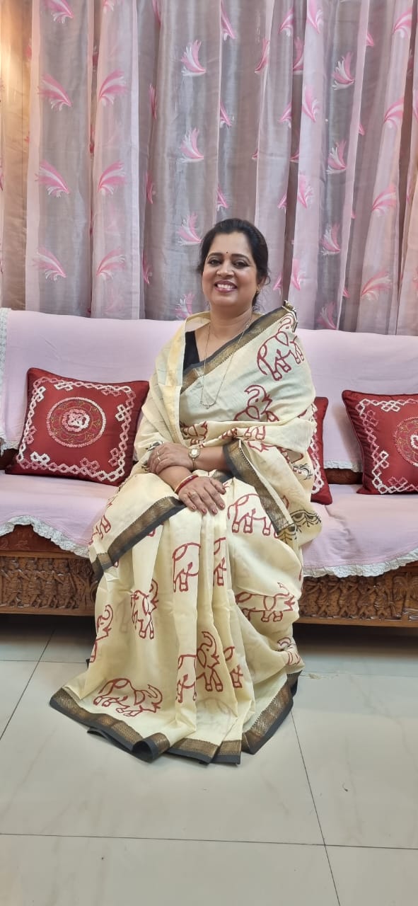 Pure Maheshwari silk saree