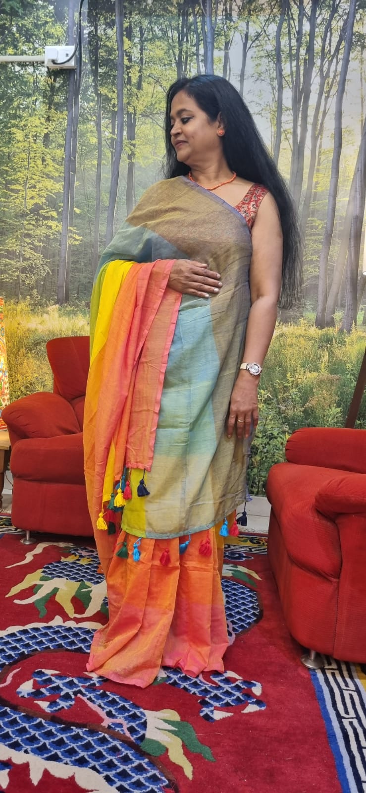 Pure Mul cotton saree