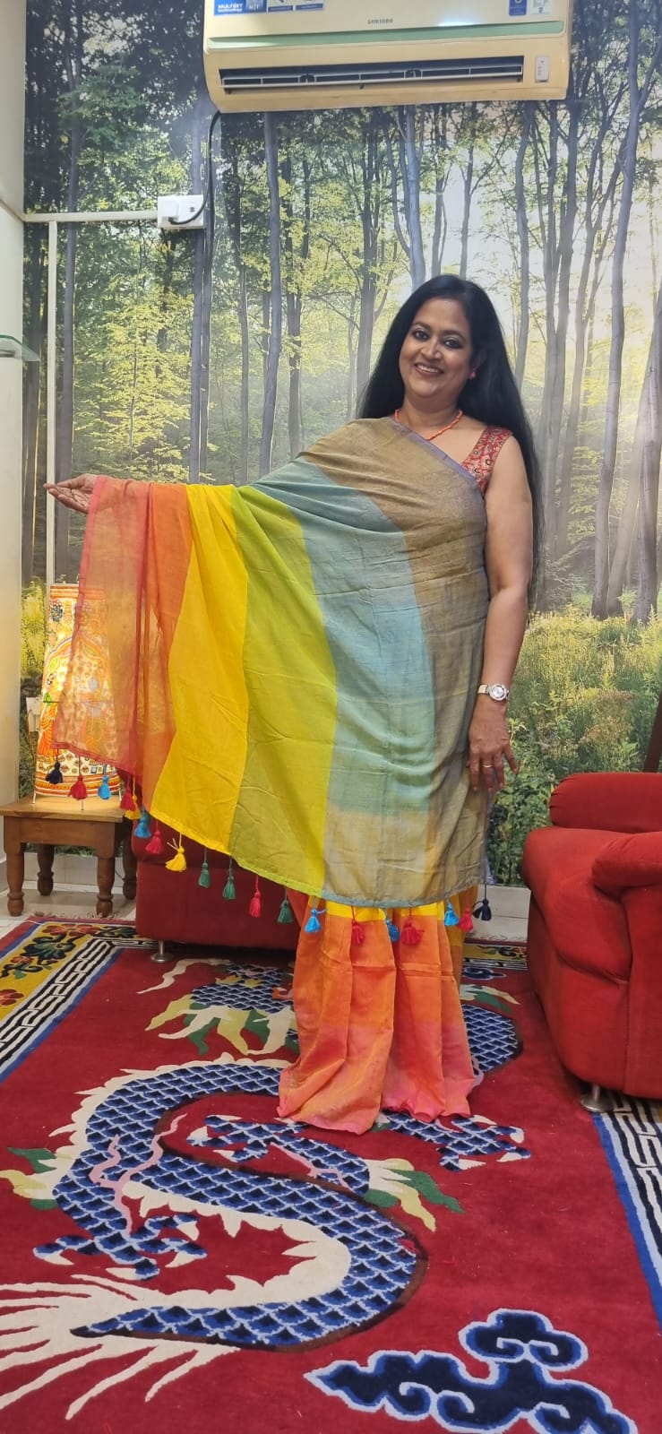 Pure Mul cotton saree