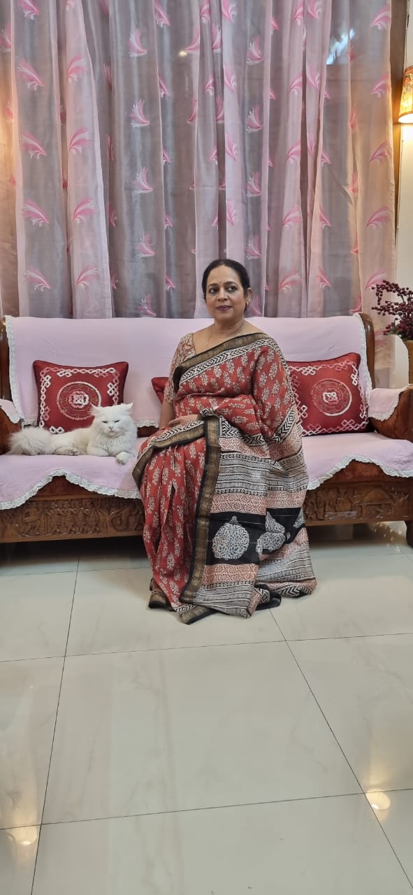 Pure Maheshwari silk saree