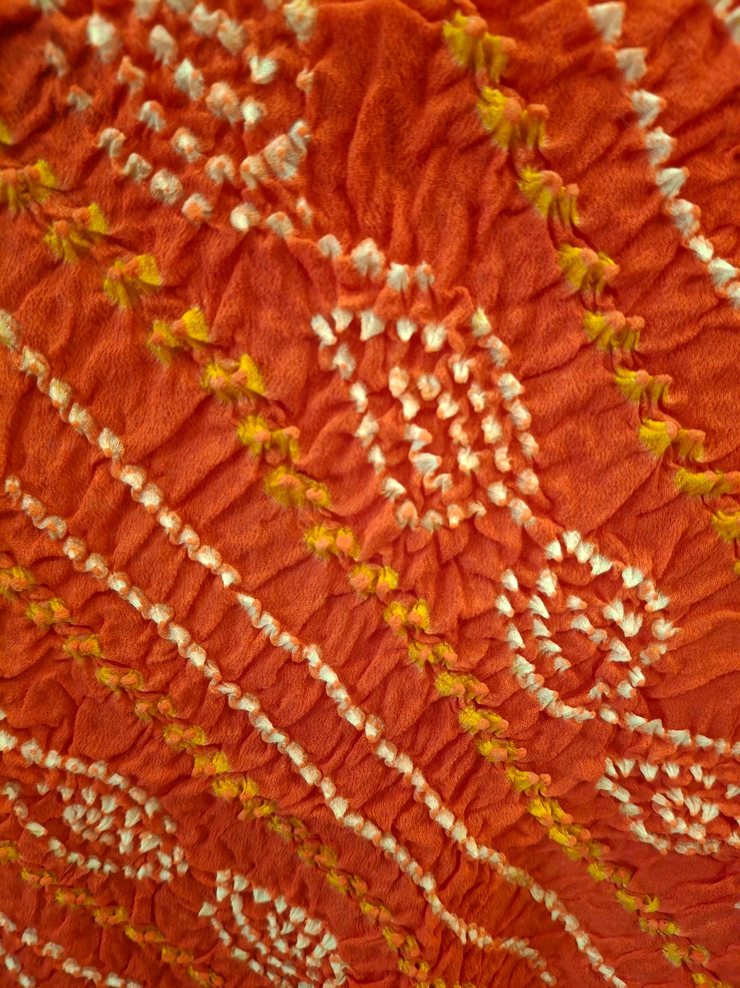 Pure crepe silk Rai Bandhej Dupatta