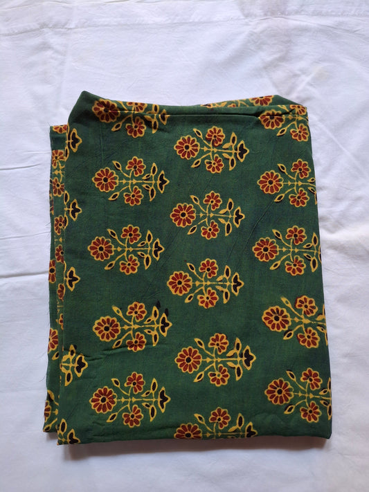 Pure Ajrak handblock print fabric rate/Meter