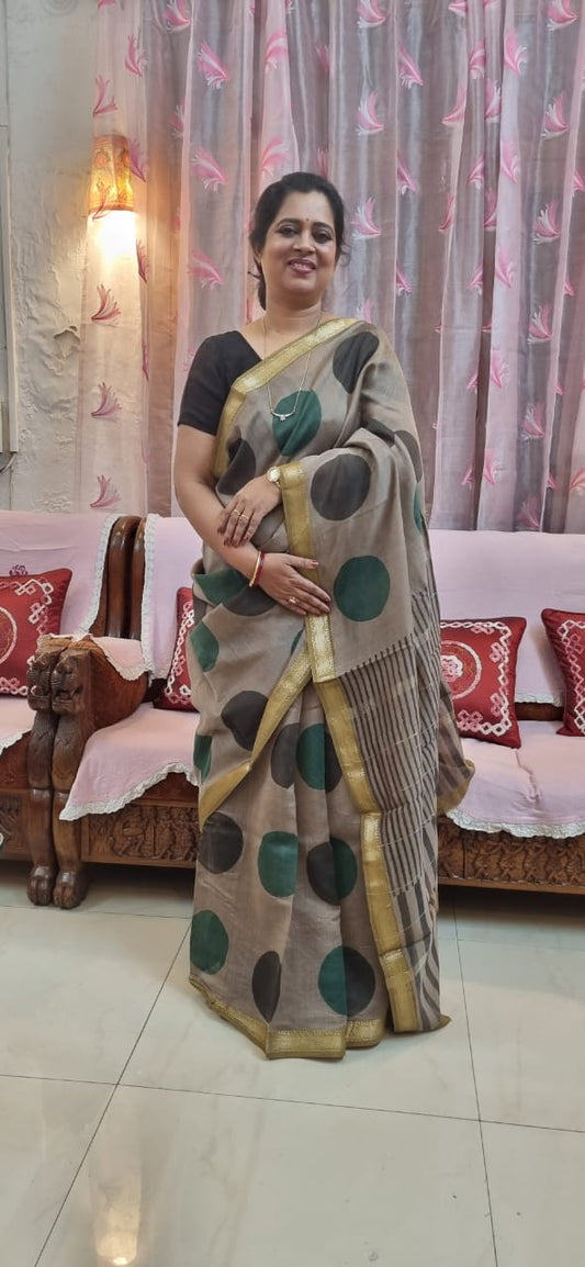 Pure Maheshwari silk saree