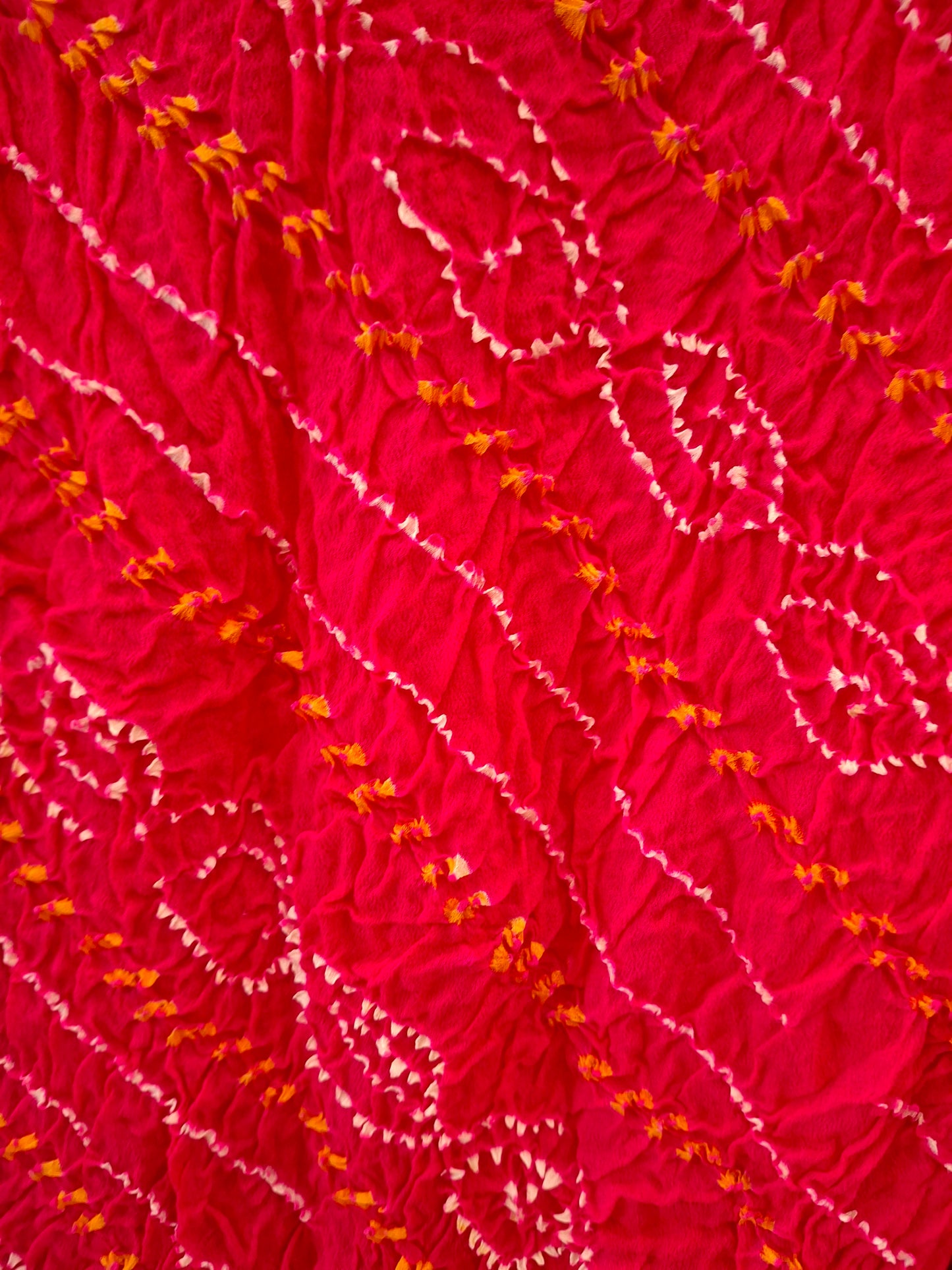 Pure crepe silk Rai Bandhej Dupatta