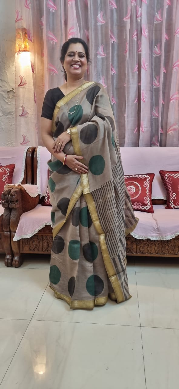 Pure Maheshwari silk saree