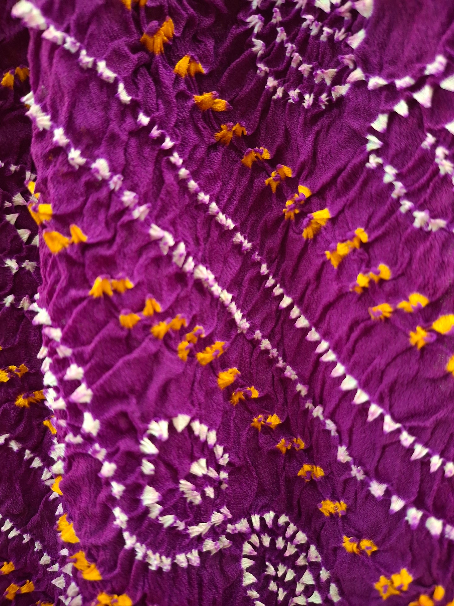 Pure crepe silk Rai Bandhej Dupatta