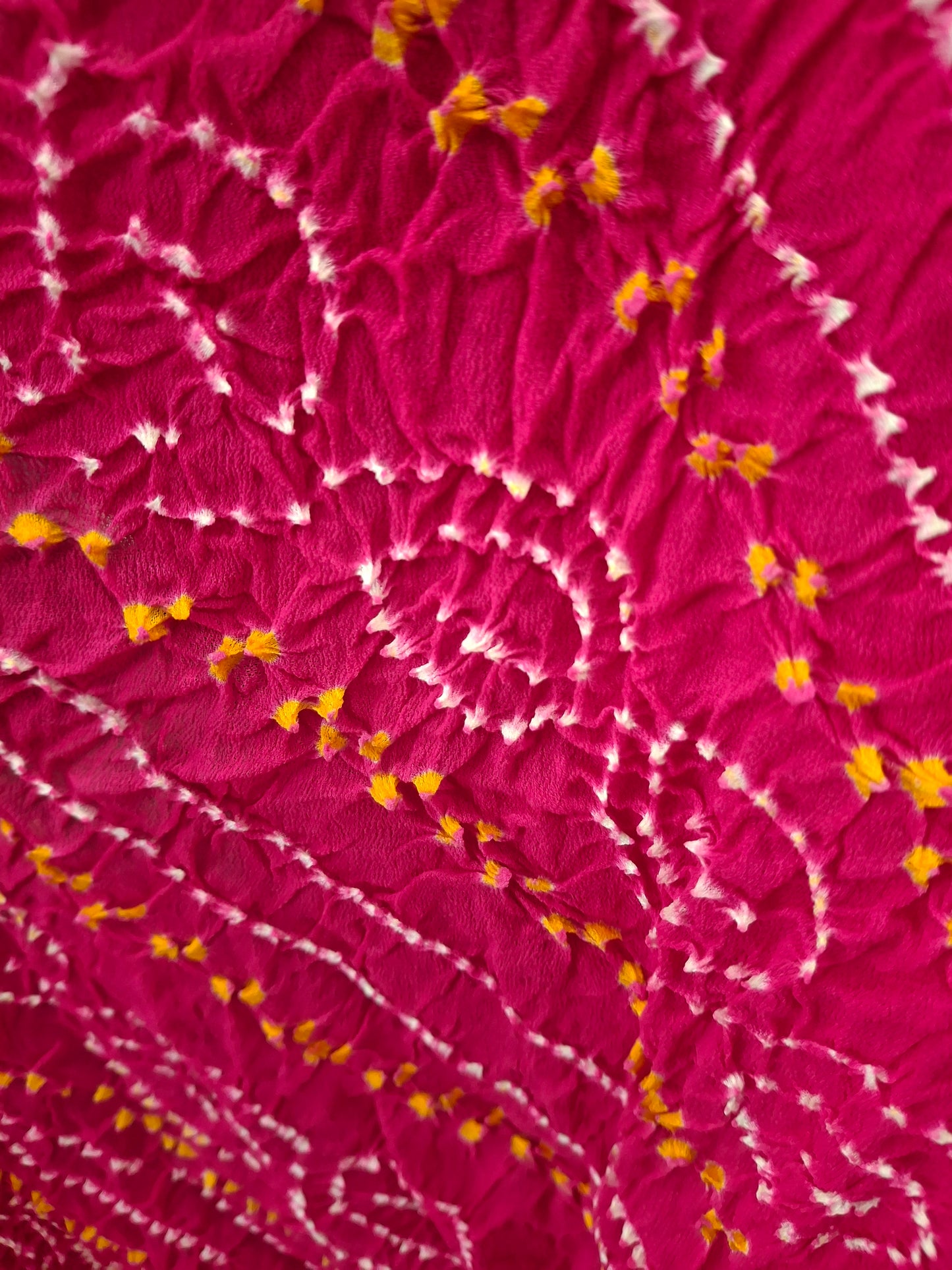 Pure crepe silk Rai Bandhej Dupatta