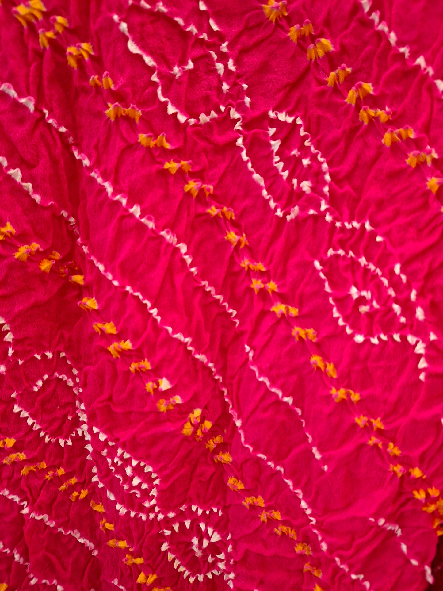 Pure crepe silk Rai Bandhej Dupatta