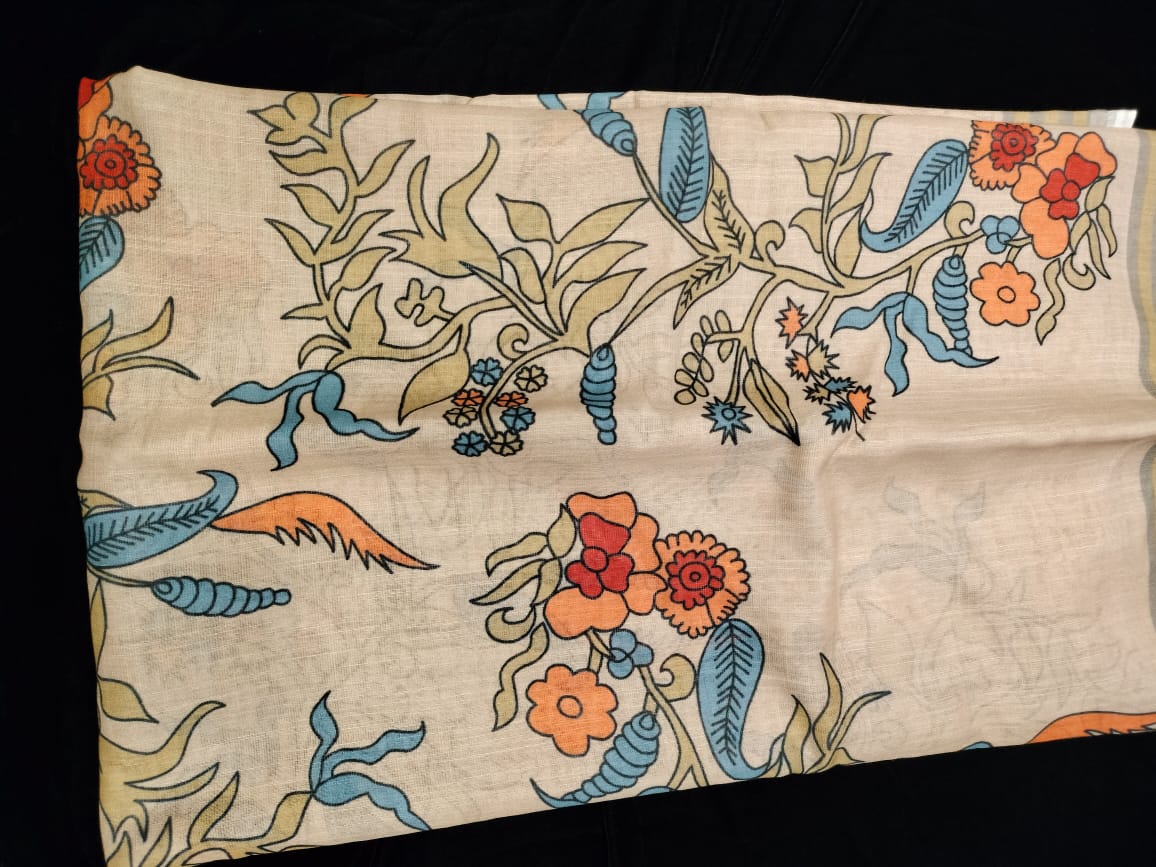 Semi Chanderi Saree