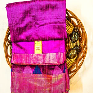 Pure Raw Silk with Silk Mark Saree