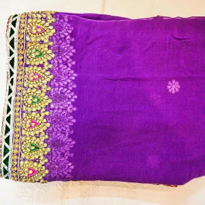 Pure Georgette with Hand embroidery Saree