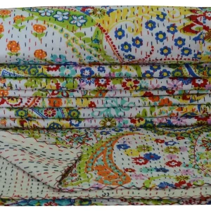 Kantha Stitch double bed dohar