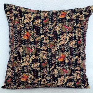 kantha Stitch Cushion Cover single