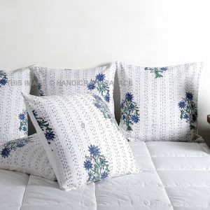 kantha Stitch Cushion Cover single