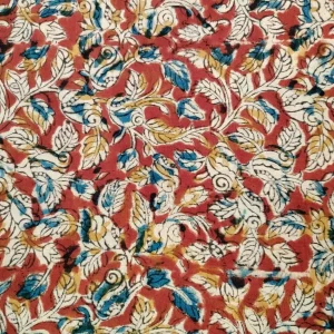 Pure cotton kalamkari Hand Block print saree