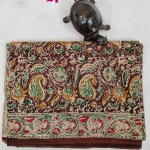 Pure cotton kalamkari Hand Block print saree