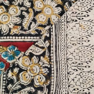 Pure cotton kalamkari Hand Block print saree