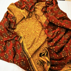 Pure Cotton Hand Block Bagh Print Suits with Dupatta