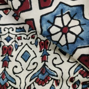 Pure Dola Silk ajarak hand block print type 3