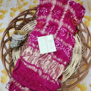 Pure Gajji Silk Dupatta with silk mark type 1