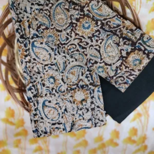 Pure Cotton kalamkari hand block print suit (Unstiched) type 4