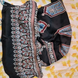 Modal silk Ajarak hand block print Stole Type 9