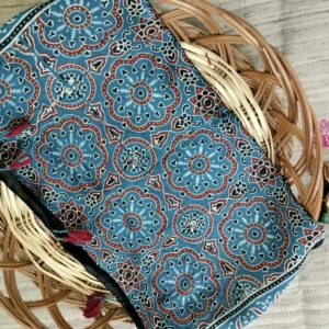 Modal silk Ajarak hand block print Stole Type 25
