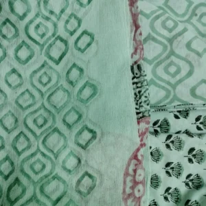 Pure Mul cotton suit with chiffon Dupatta type 1