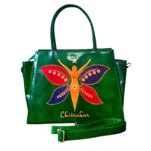 Stylish Shanti Niketan Genuine leather Batik DURGA BAG